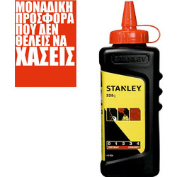 ΣΚΟΝΗ ΡΑΜΑΤΟΣ STANLEY 1-47-804 225GR ΚΟΚΚΙΝΗ