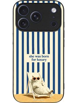 Sonique Stripe Stories Series Θήκη με Σχέδιο «Born for Luxury» (iPhone 17 Pro)