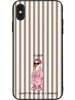 Sonique Stripe Stories Series Θήκη I Lied (iPhone XS Max)