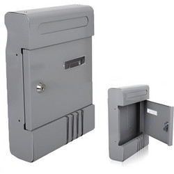 Μεταλλικό Γραμματοκιβώτιο Γκρι 205x65x291mm Kmt Style 2001735