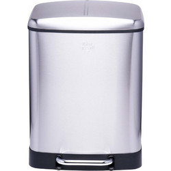 Κάδος Απορριμμάτων Dirt Devil Duo Ανοξείδωτος Soft Close 24lt Silver 871125249502