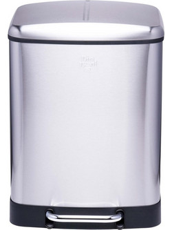 Κάδος Απορριμμάτων Dirt Devil Duo Ανοξείδωτος Soft Close 24lt Silver 871125249502