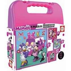 Παιδικό Puzzle Educa Progressive Minnie Mouse 12 + 16 + 20 + 25 Κομμάτια