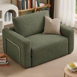 Sofa Del Atelier Πολυθρόνα - Κρεβάτι Wello Single Boucle 118FVL1105 80x90x50cm Green