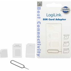 LogiLink Dual SIM Adapter σε Λευκό χρώμα