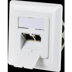 EFB Μονή Πρίζα Δικτύου RJ45 με Πλαίσιο Τύπου Cat6 σε Λευκό Χρώμα EC020400002