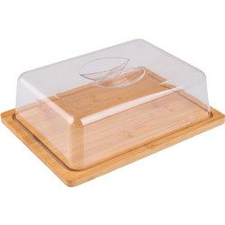 Estia Βαση Τυριων Bamboo Essentials με Πλαστικό Καπακι 24x18x7.5cm