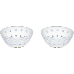 Guzzini Le Murrine 2 Bowl Set 12 cm Pearl/white/pearl