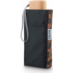 Anatolie Juliette Micro Umbrella/Ομπρέλα (Black & Leopard)
