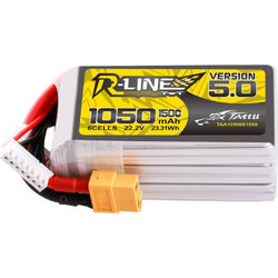 Tattu R-Line V5 Μπαταρία Li-Po 22.2V 1050mAh 150C 6S XT60 για Drone