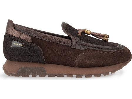 HISPANITAS LOAFERS X191Y12812T1 - ΚΑΦΕ ΚΑΣΤΟΡΙ ΚΑΦΕ ΠΟΝΥ HI265128 OREGON-I26 C003-VELOUR-I26 ESPRESSO BOLERO-I26 ESPRESSO PONY-I26 E