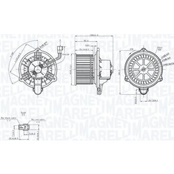 Magneti Marelli 069412752010 - ΒΕΝΤΙΛΑΤΕΡ ΕΣΩΤ.ΧΩΡΟΥ HYUNDAI i30 FD 2007-12. CEED