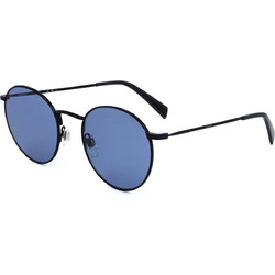 Levi's LV1005/S 08A/KU Γυναικεία Γυαλιά Ηλίου Στρογγυλά Μεταλλικά Μαύρα με Μπλε Polarized Φακό