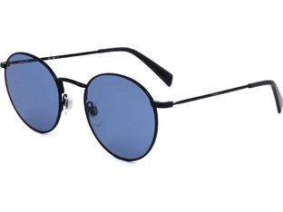 Levi's LV1005/S 08A/KU Γυναικεία Γυαλιά Ηλίου Στρογγυλά Μεταλλικά Μαύρα με Μπλε Polarized Φακό