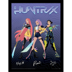 KPop Demon Hunters Huntrix Signature Framed print