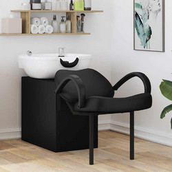 Καρέκλα Σαμπουάν Μαύρο και Λευκό 136 x 60 x 92 cm Πλαστικό 42009072
