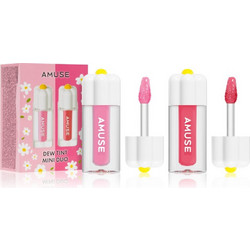 AMUSE Dew Tint Mini Duo ενυδατικό σετ λιπ γκλος απόχρωση Cool Tone 2x1.5g