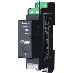 Shelly Qubino Wave Pro 2PM Electrical Relay Black