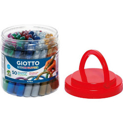 KΟΛΛΑ GLITTER GIOTTO 50T ASSORTED ΣΕ ΠΛΑΣΤΙΚΟ ΚΟΥΤΙ