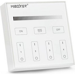 ΑΣΥΡΜΑΤΟ ΧΕΙΡΙΣΤΗΡΙΟ ΤΟΙΧΟΥ RF DIMMER ΕΞΩΤΕΡΙIKO ΤΕΤΡΑΓΩΝΟ 4 ΚΑΝΑΛΙΑ ΓΙΑ ΜΟΝΟΧΡΩΜΗ