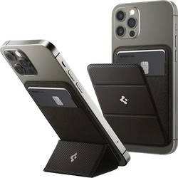 Spigen MagFit Smart Fold Μαγνητικό Πορτοφόλι (AMP02766) Αποθήκευση 2 Καρτών, Τριπλό Λεπτό Σταντ, Gunmetal