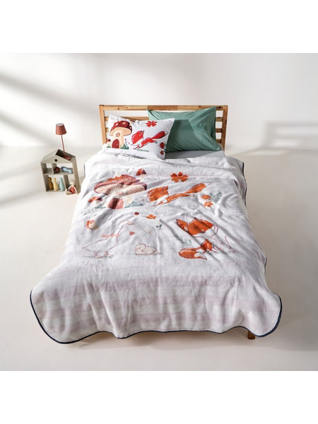 Κουβέρτα Παιδική Aven White-Multi Kentia Μονό 160x220cm Πολυέστερ