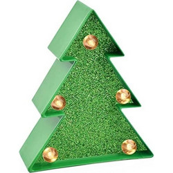 Μίνι Διακοσμητικό Φωτιστικό, 8,3X10 Cm, Θέμα Xmas Tree, Πίσω Γάντζος Για Κρέμασμα