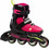 Rollerblade Microblade Inline Αυξομειούμενα Rollers Παιδικά Μαύρα Ροζ 43.072219