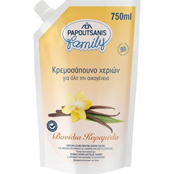 Papoutsanis Natura Vanilla & Caramel Liquid Κρεμοσάπουνο Refill 750ml