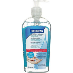 So Clean Αντισηπτικό Gel Χεριών με Αντλία 250ml