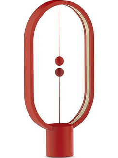 Allocacoc Heng Balance Lamp Ellipse Πορτατίφ με Κόκκινο Καπέλο και Κόκκινη ΒάσηΚωδικός: DH0040RD/HBLEUB
