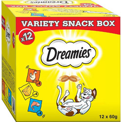 Dreamies Variety Snack Box Cat Treats 12x60gr