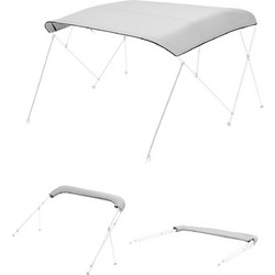 VEVOR Ανταλλακτικό Κάλυμμα Bimini Top 4 Τόξων, 2440 mm, Αδιάβροχο 600D, Γκρι, Χωρίς Σκελετό CYZYPDPTHJ960GXJX001V0