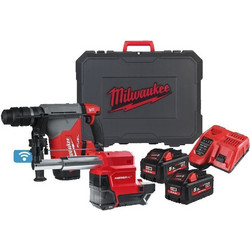 Milwaukee M18 ONEFPHXDEL-552C Περιστροφικό Σκαπτικό Πιστολέτο Μπαταρίας 18V 2x5.5Ah με SDS Plus