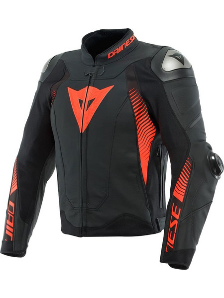 Dainese Super Race 4 Matt Black Fluo Red