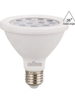 ΛΑΜΠΑ LED SMD PAR30 12W E27 3000K 220-240V 1050lm 38 IP65 UNIVERSE