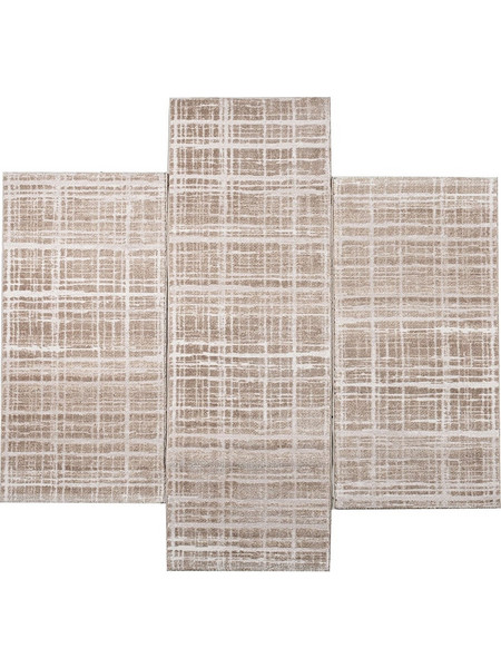Χαλιά Κρεβατοκάμαρας (Σετ 3τμχ) Polcarpet Petra Stone 1304 Beige/Brown