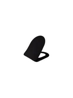 Creavit KC 0903 Καπάκι Λεκάνης D-Shape Πλαστικό Soft Close Μαύρο