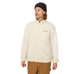Dickies Mount Hope Ανδρική Ζακέτα Fleece με Φερμουάρ Εκρού DK0A4YEE-F90