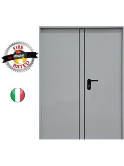 Ninz Πόρτα Πυρασφάλειας Μεταλλική Γκρι 200x215cm NNZ2-200-215-060