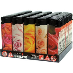 Κουτί με 50 αρωματικούς αναπτήρες UNILITE ROMANTIC ROSES 11849-01 (με άρωμα τριαντάφυλλο