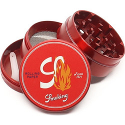 Τρίφτης καπνού SMOKING ROLLING PAPERS SINCE 1924 - 4 PARTS METAL GRINDER 50mm 021832 8414775021825