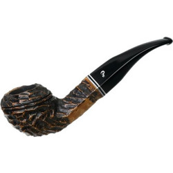 Peterson Dublin Filter Rusticated fishtail DFR 80s πίπα καπνού κυρτή 5390060830545