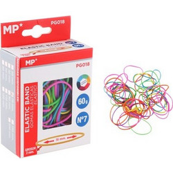 MP λαστιχάκια συσκευασίας PG018, No7, 2x70mm, 60g, χρωματιστά