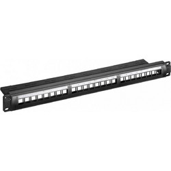 Microconnect PP-027 Patch Panel Rack 19" 24 Θυρών Cat6 Unshielded Μαύρο