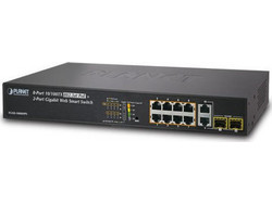 Planet FGSD-1008HPS Managed L2 Switch με 8 Θύρες Ethernet 100Mbps και 2 SFP θύρες