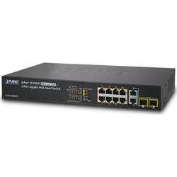 Planet FGSD-1008HPS Managed L2 Switch με 8 Θύρες Ethernet 100Mbps και 2 SFP θύρες
