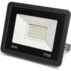 VenCore 9010-50004 - Floodlight LED 30W 120 185-265V CW - Προβολέας LED Slim Series VenCore 120 Μοίρες 30 Watt 185-265 Volt 3300 Lumens - Αδιάβροχος