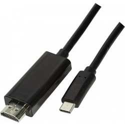 LogiLink Καλώδιο HDMI 2.0 HDMI Male to USB-C 1.8m Black