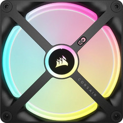 Corsair iCUE Link QX140 Case Fan 140mm RGB με Σύνδεση 3-Pin 4-Pin PWM Black